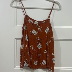 Rust Floral Tank